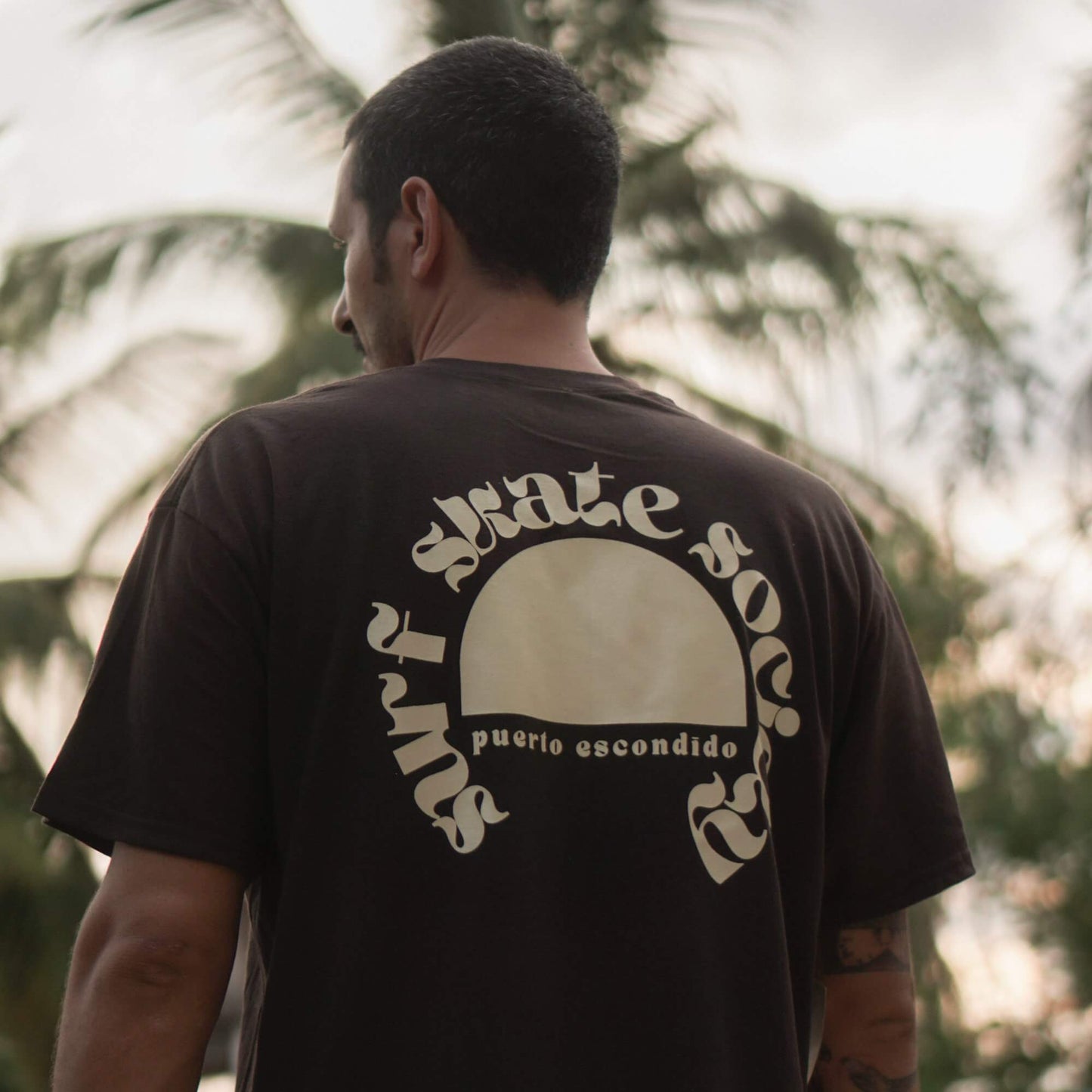 Playera Sol – Café | Surf Skate Society